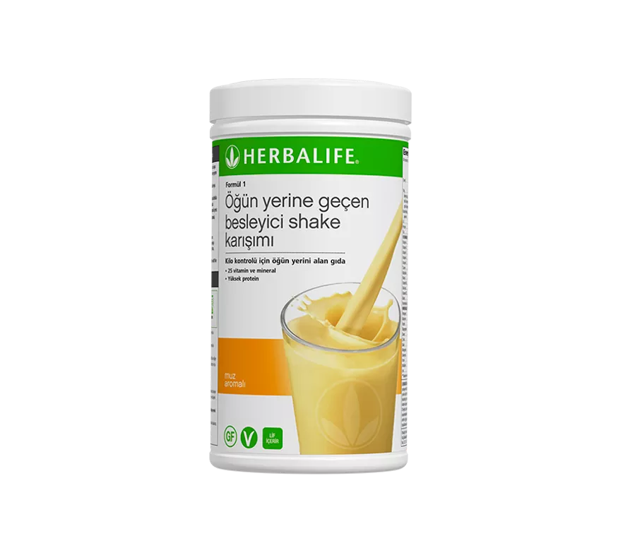 Herbalife Muz Aromalı Formül 1 Öğün Yerine Geçen Besleyici Shake Karışımı