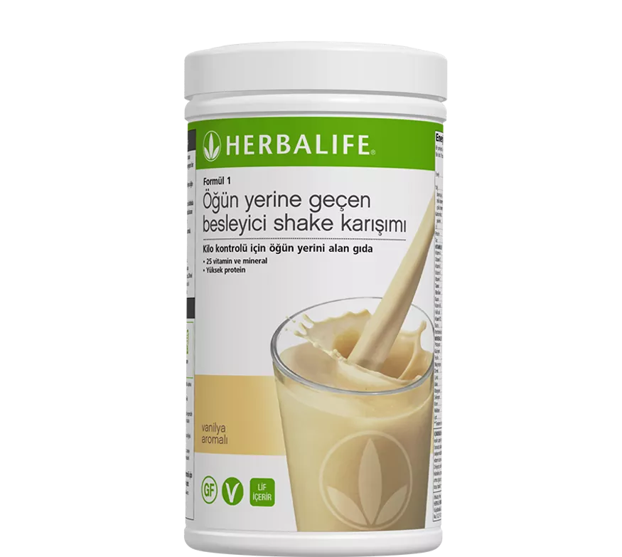 Herbalife Vanilya Aromalı Formül 1 Öğün Yerine Geçen Besleyici Shake Karışımı