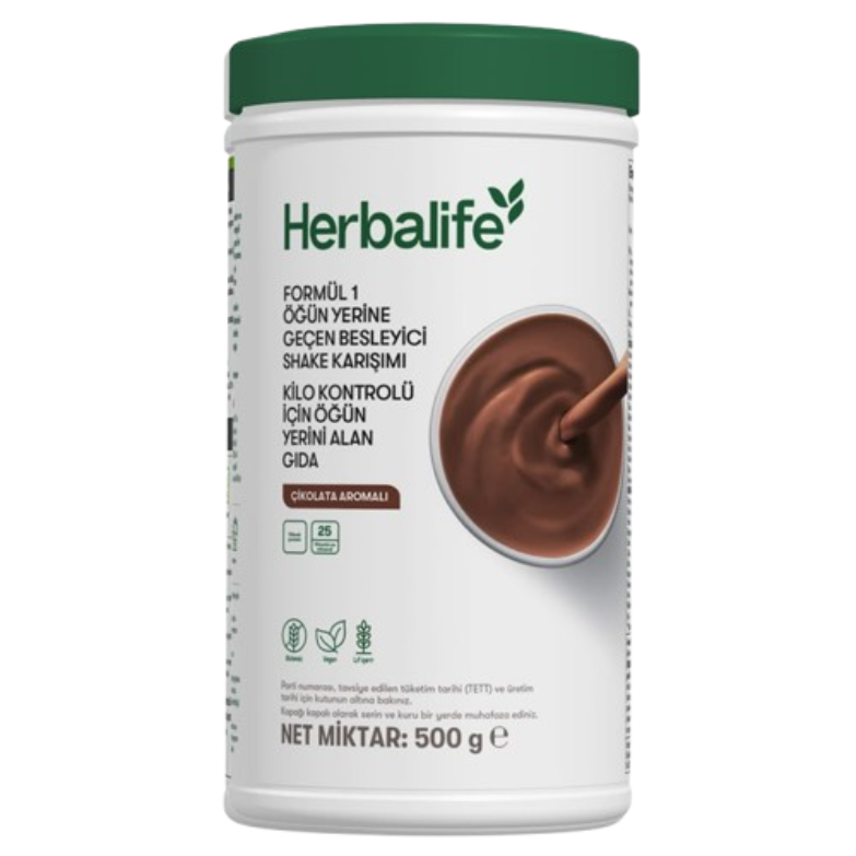 Herbalife Çikolata Aromalı Formül 1 Öğün Yerine Geçen Besleyici Shake Karışımı