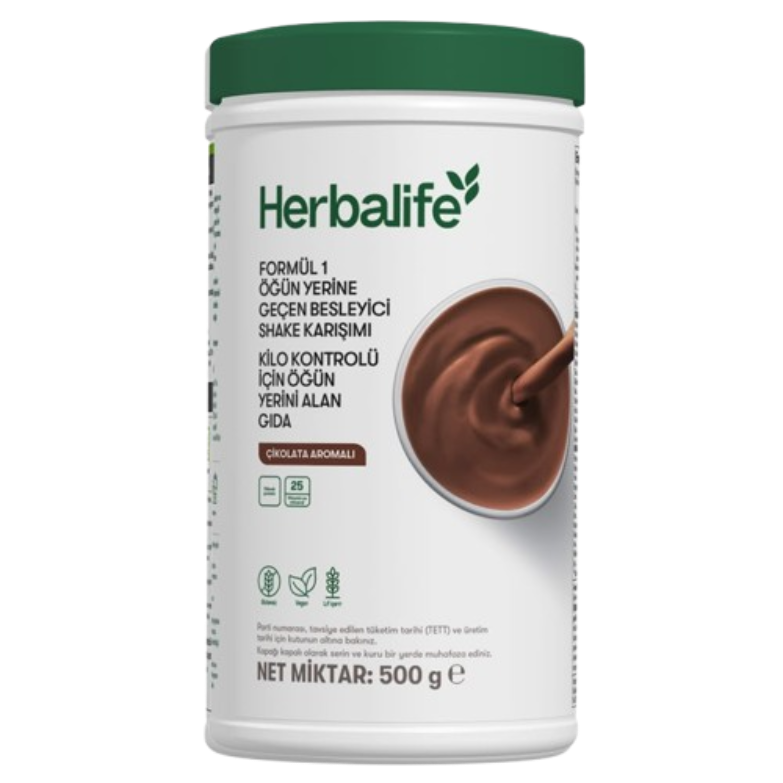 Herbalife Çikolata Aromalı Formül 1 Öğün Yerine Geçen Besleyici Shake Karışımı