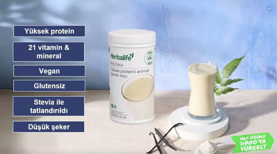 Pro-Drink Yüksek Proteinli Aromalı İçecek Tozu 532 g